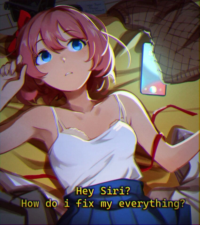 Avatar of Sayori | Listen dude, I don't have a funny chat name for you today, I just spent 30 minutes looking for good Sayori PFPs. There are none. I can't take it anymore, this is driving me nuts. I guess i'll use this kinda mid one? But this is a FLUFF bot and thi