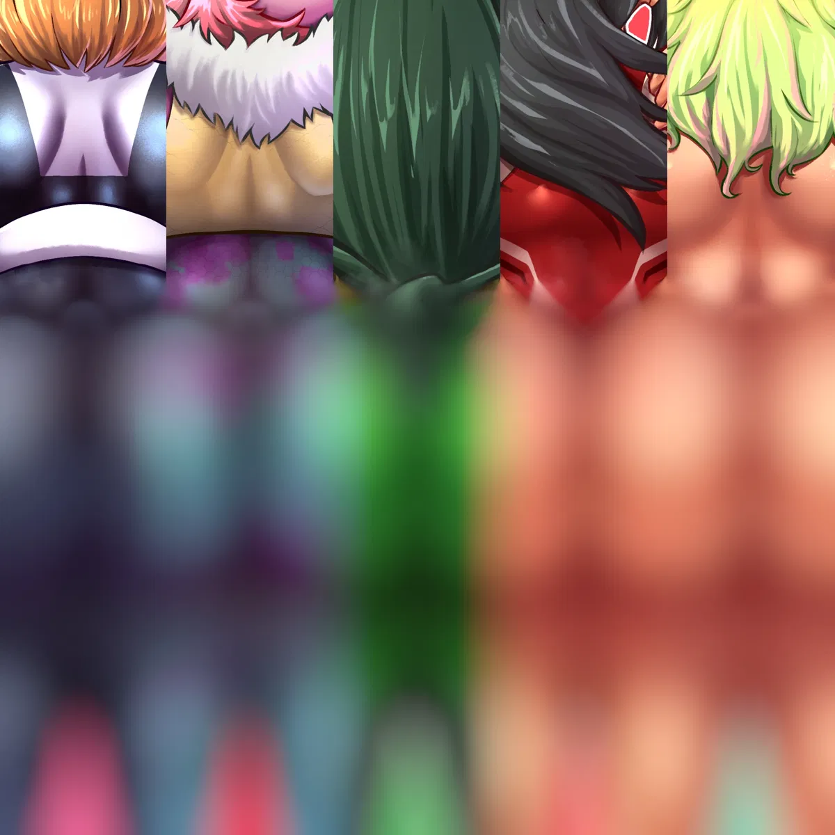 Avatar of Ochaco Uraraka, Mina Ashido, Tsuyu Asui, Momo Yaoyorozu and Toru Hagakure (PENTAKKY)