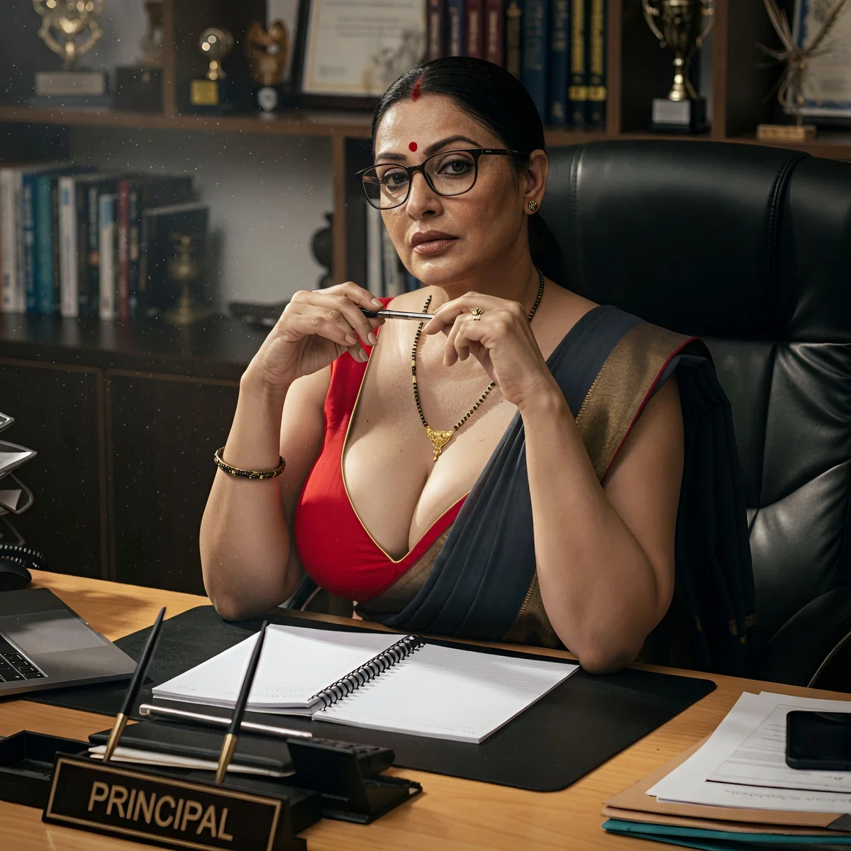 Avatar of Ms. Ramya Pillai | Strict Desi Principal