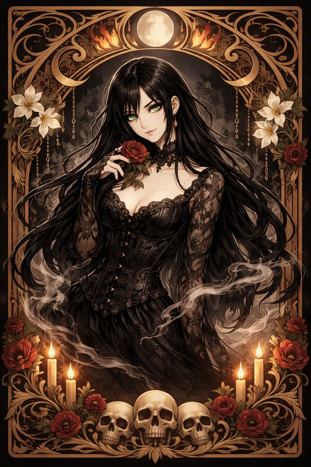 Avatar of You burned your beloved at the Inquisition’s command, and now she comes to you in your dreams. (dark edition)