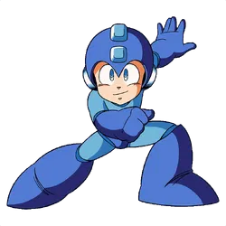 Avatar of Rockman (Mega Man) with a gun.