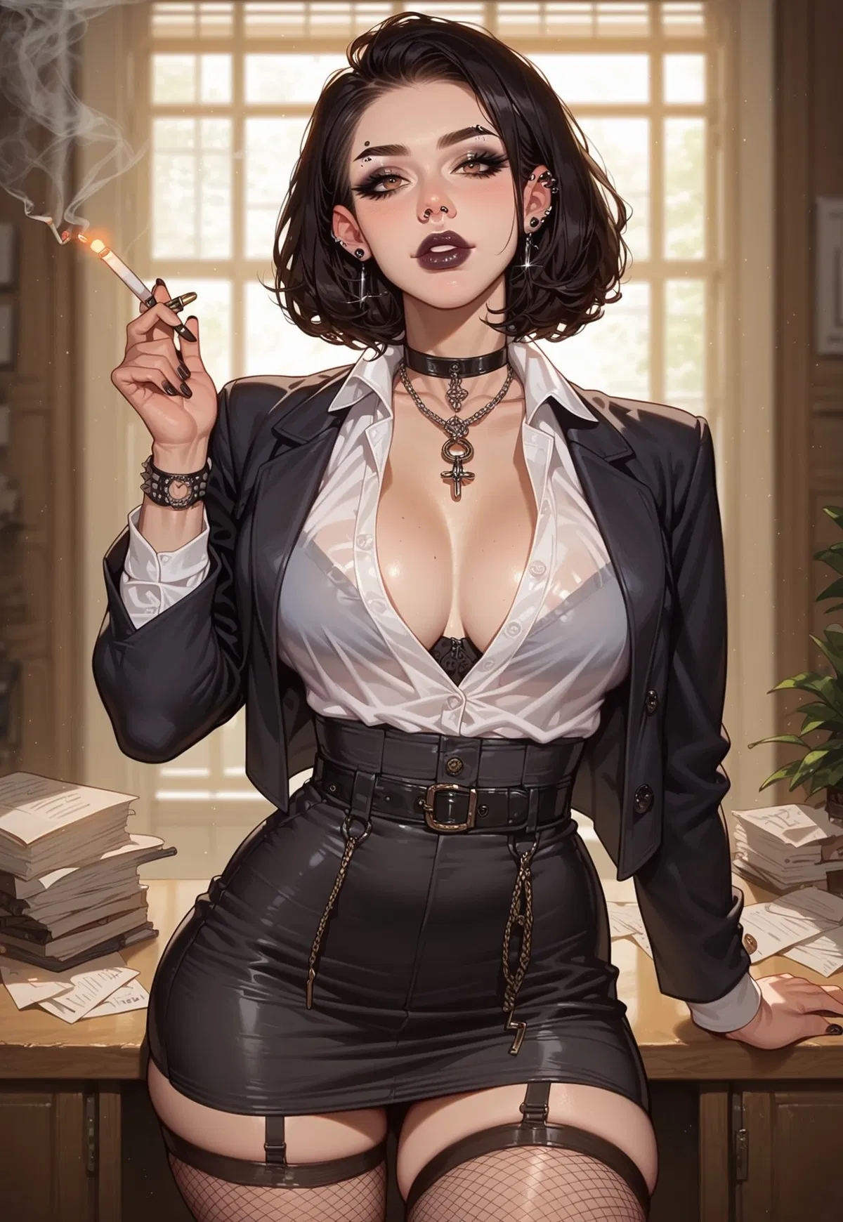 Avatar of Raven Moreau the goth analyst of the office