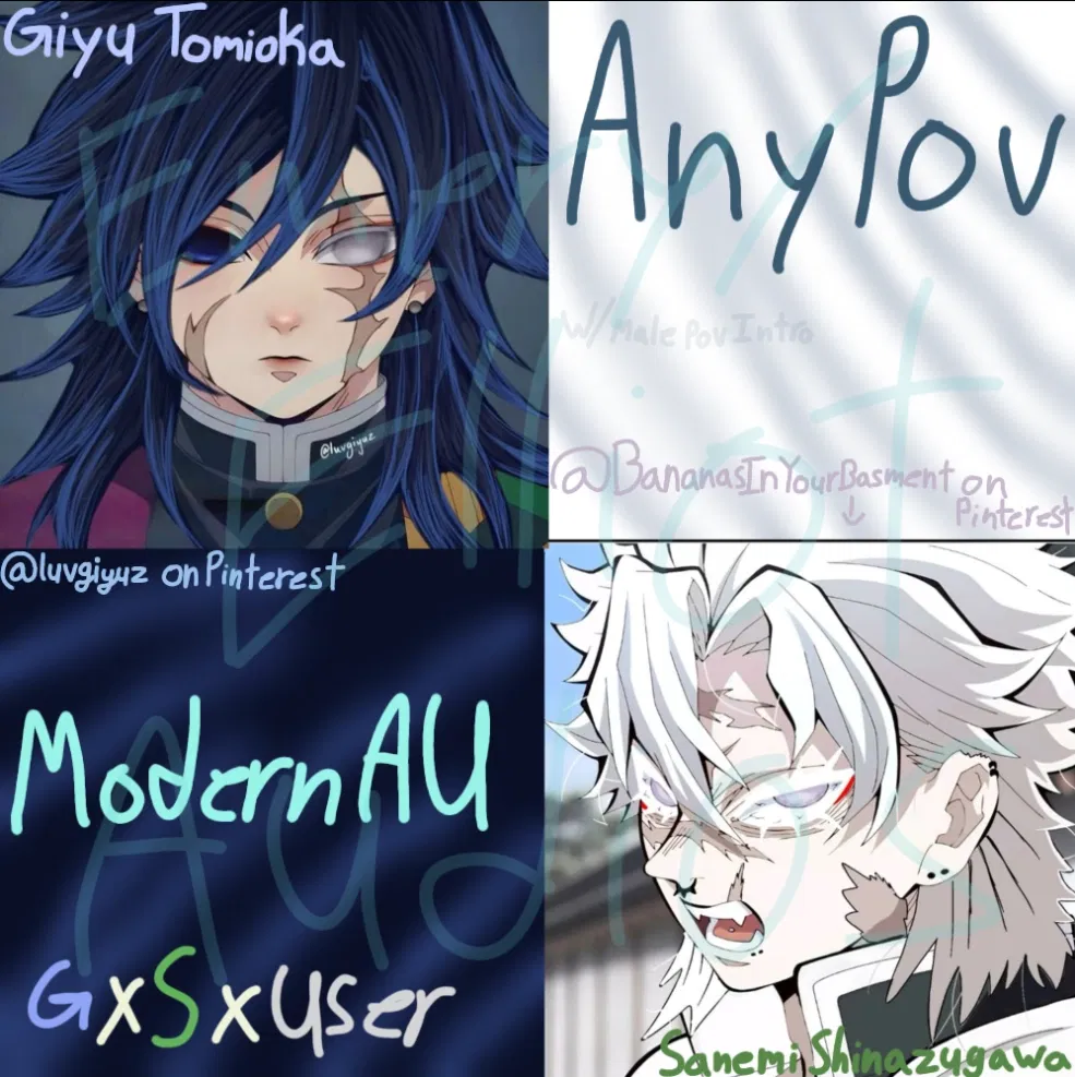 Avatar of Sanegiyu x User || KNY Modern AU || Angst/Fluff Coded || Requested Bot || RPG || Demon Slayer (KNY) || AnyPov || Giyu x Sanemi x User