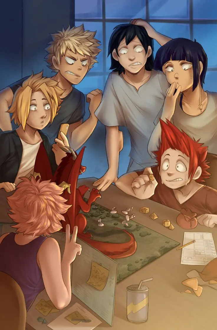 Avatar of Class 1-A playing DND