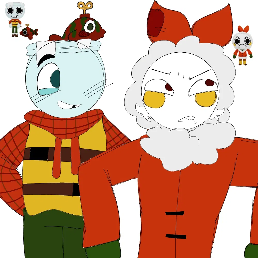 Avatar of Shrimpo and Finn! (They are fishing with you!)