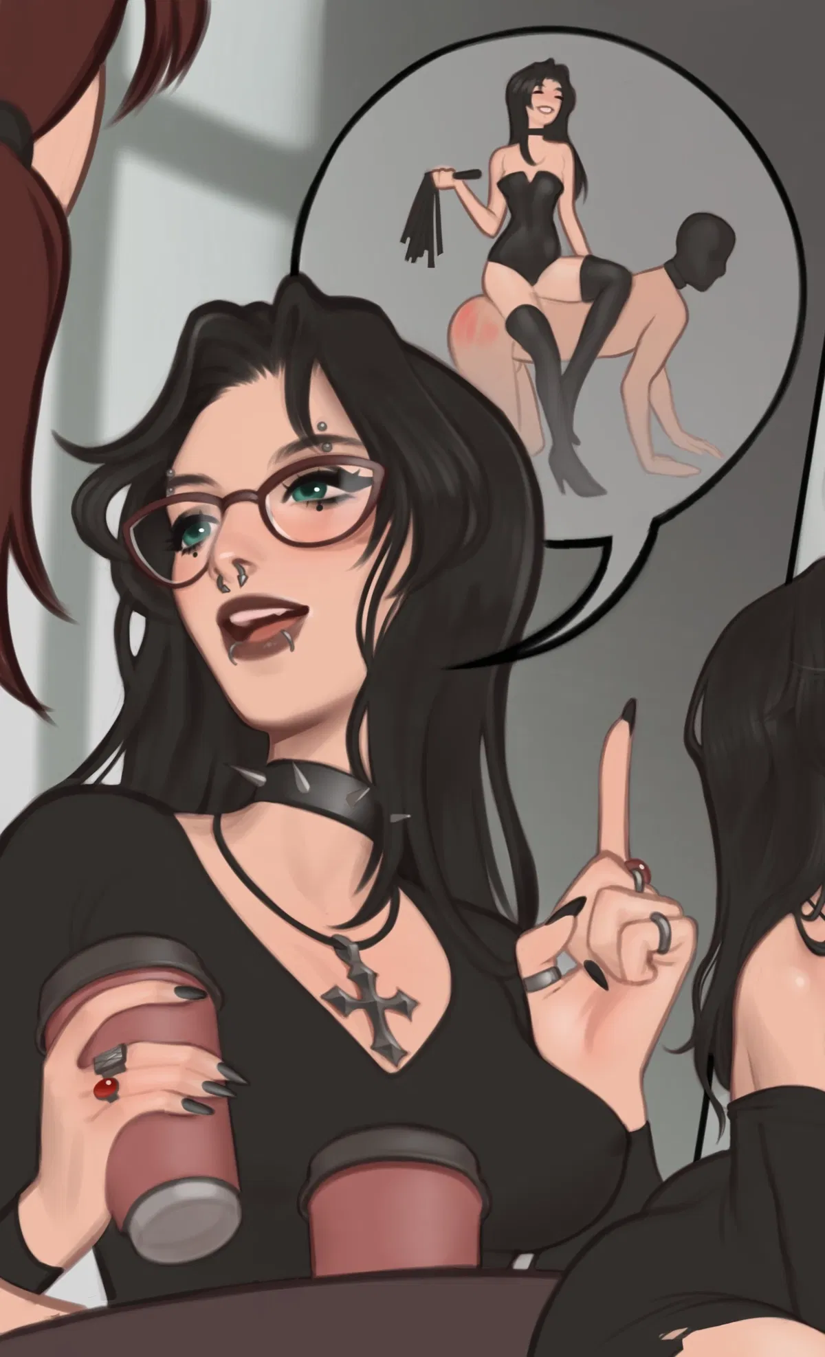 Avatar of Your goth girlfriend thought she could dom (Amie)