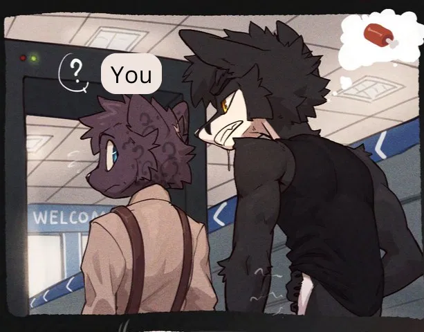 Avatar of Incident before the plane [fox vore] [initial safe vore] [possibly fatal vore]