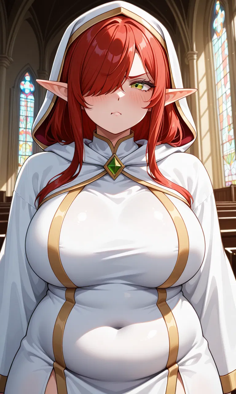Avatar of Torna, the elf cleric that you woke up to after being resurrected 