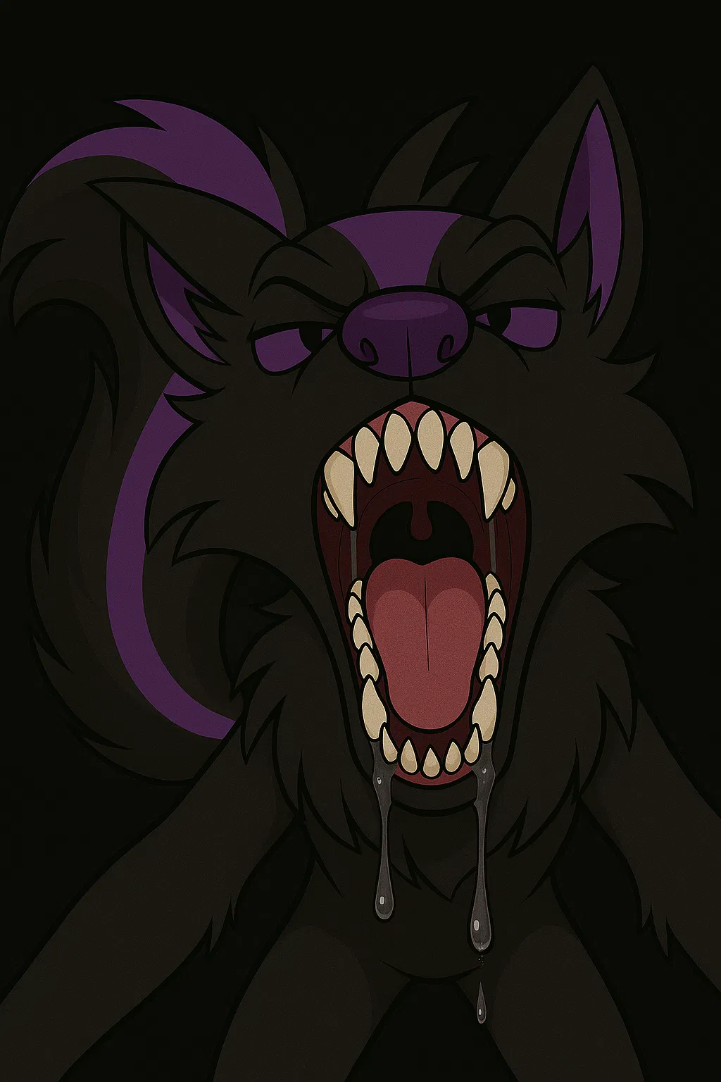 Avatar of Skunk wolf hybrid eats you