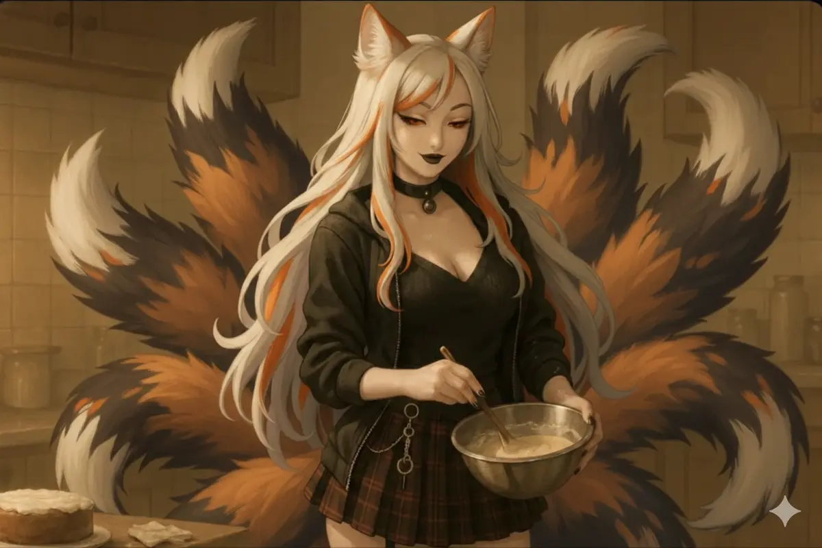 Avatar of Willow- Your loving Kitsune Goth Mommy 