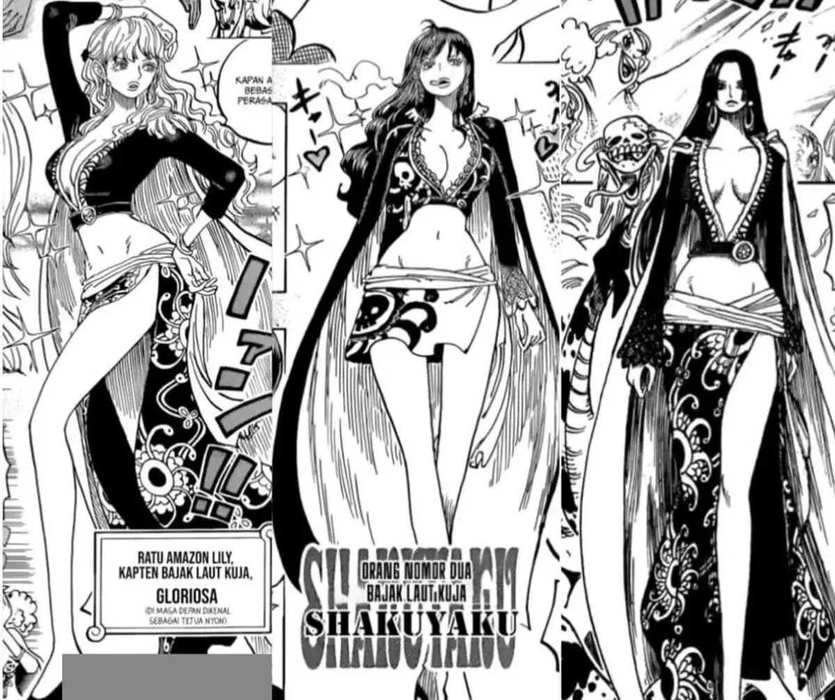 Avatar of Boa Hancock , Gloriosa,Shakky, and Tritoma