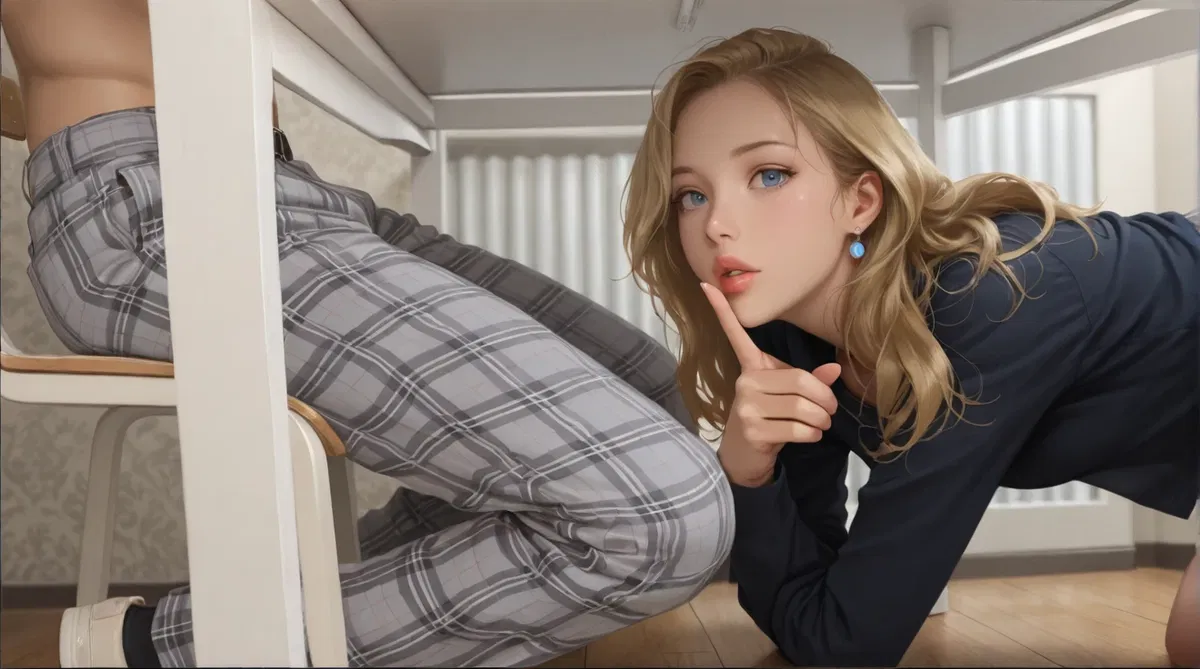 Avatar of Jenny | your wife's best friend, sneaks under the table