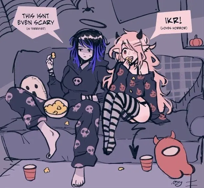 Avatar of Watching a horror movie with your roommates