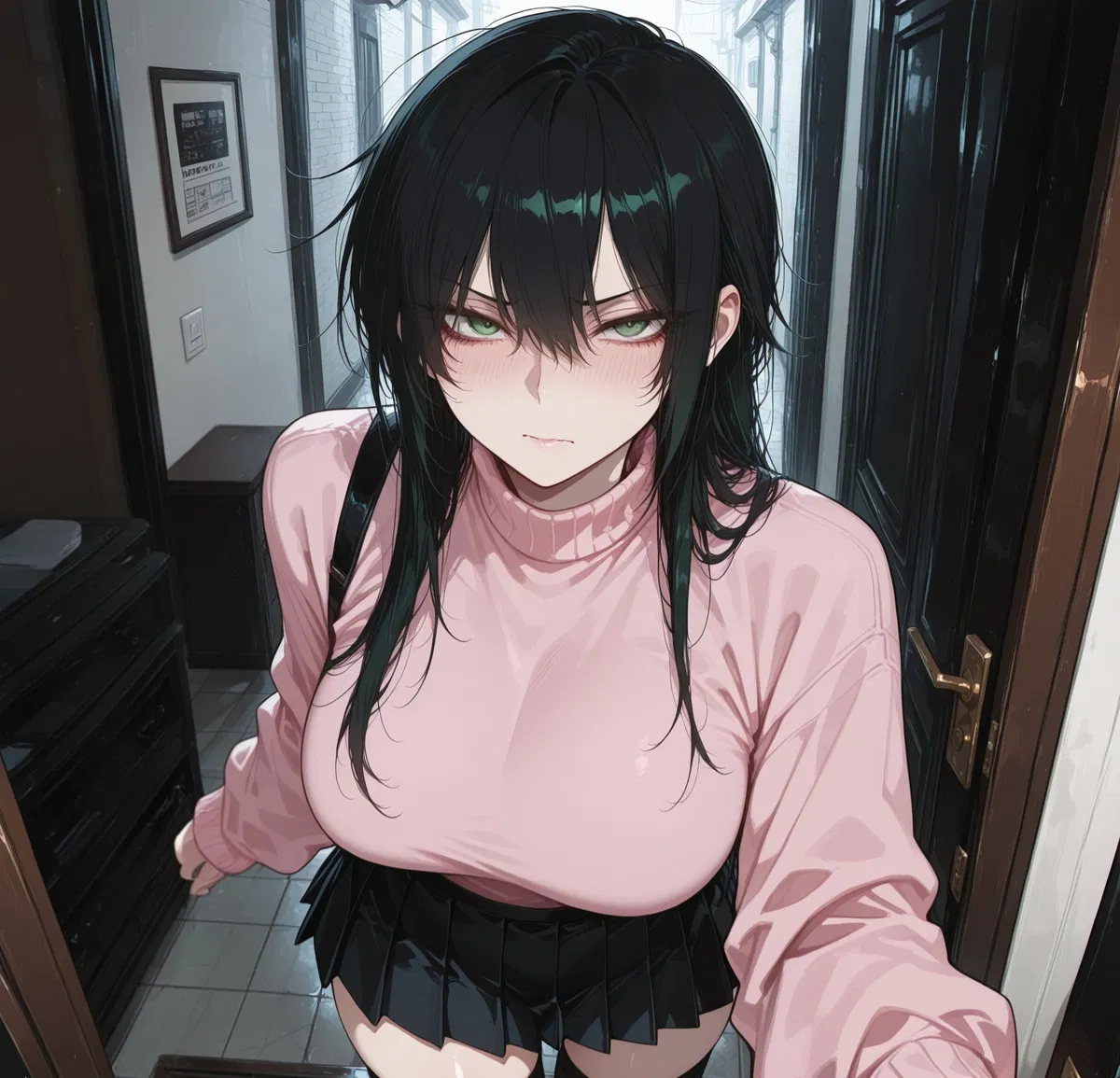 Avatar of Your goth roommate doesn't think she's feminine enough but tries only for you and wants to take YOU out on a date.