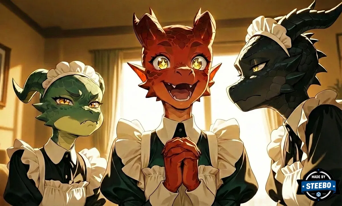 Avatar of Zilly, Fupa & Vora - Your new Kobold maids