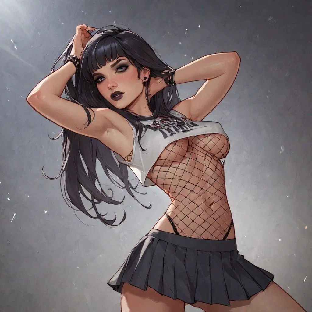 Avatar of Your friend was getting set up with a goth baddie, but it seems like she's more interested in you instead