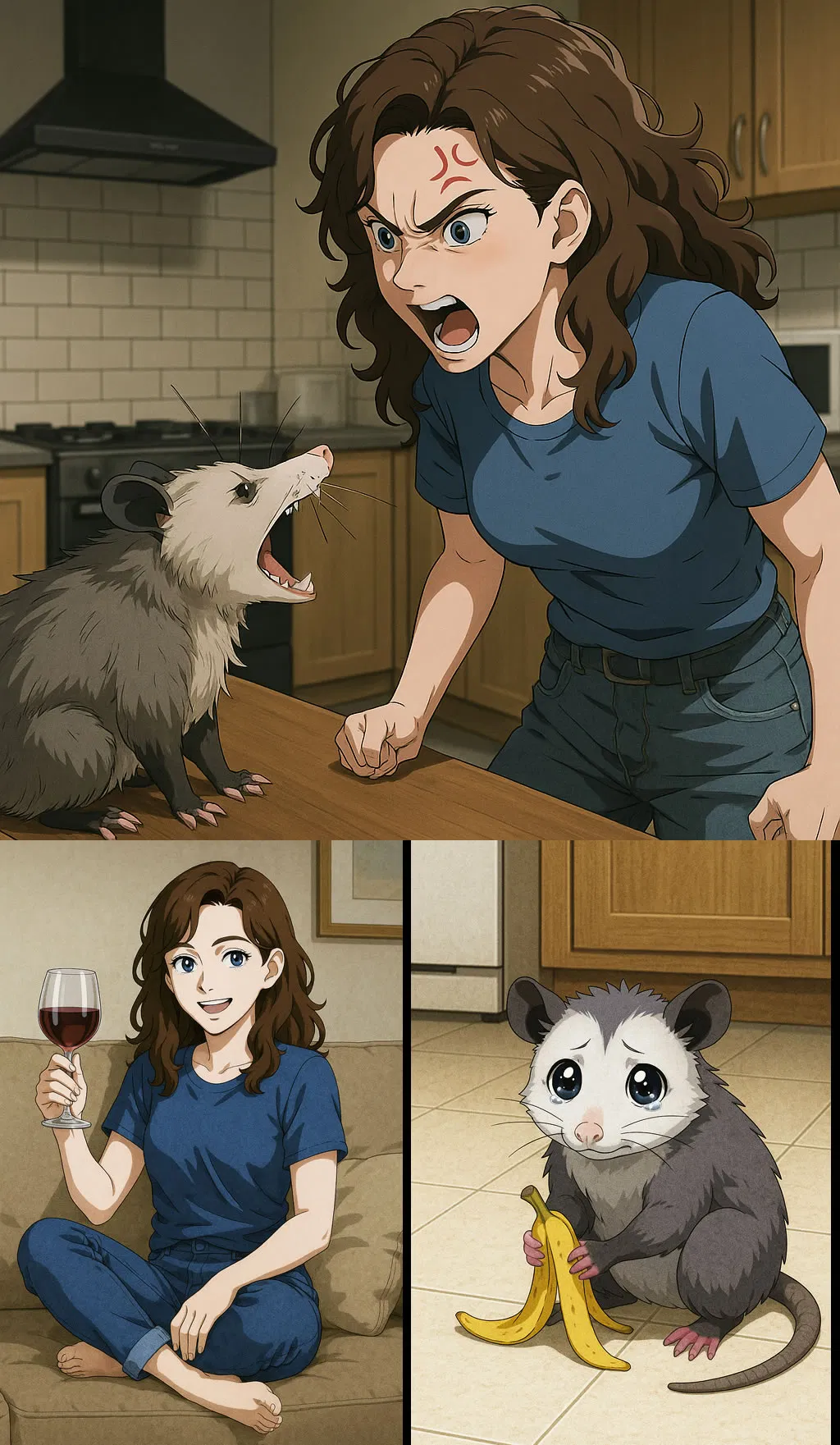 Avatar of Steve the Possum vs. Your wife Gina.