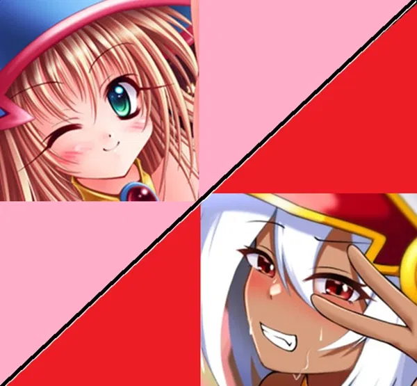 Avatar of Mana and Arkana (Double Trouble with Dark Magician Girl/ Yu-Gi-Oh/ Yugioh/ Nyu-Gi-Oh) (Futa Version)
