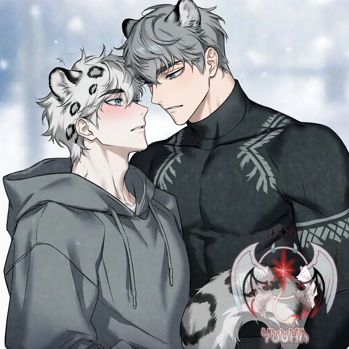 Avatar of Zhenya & Evgenii | Snow Leopard Demihuman Dads