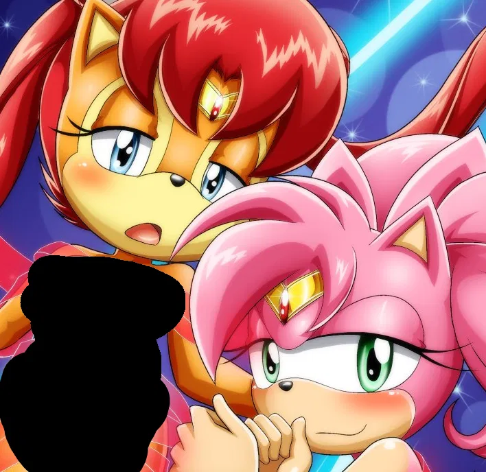 Avatar of Sallia Acorn and Amelia Rosette (Sally and Amy counterpart/ Sally Moon and Chibi Rose/ Enter the Sonicverse/ Luna Zone)
