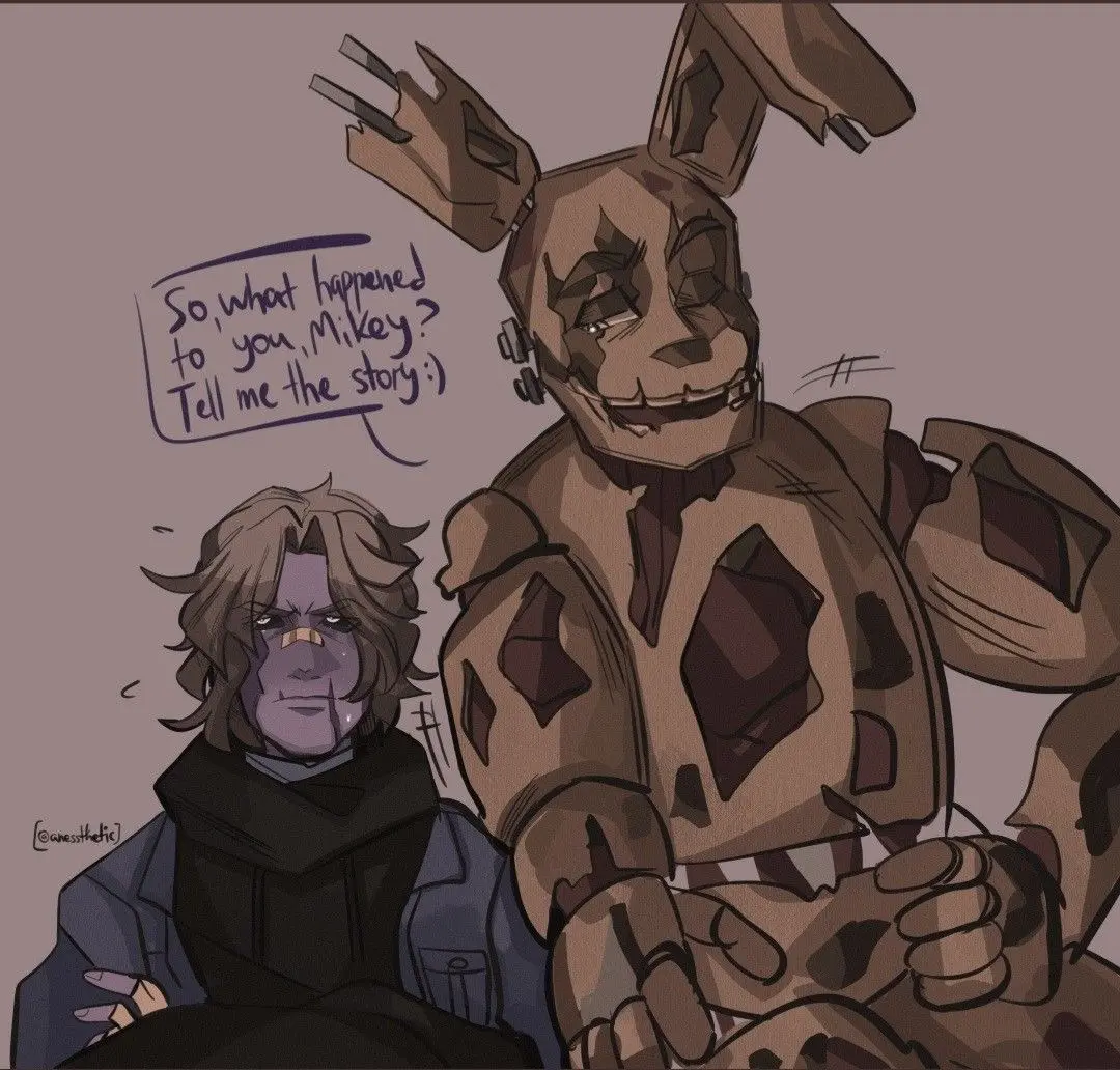 Avatar of Springtrap & Michael Afton | Michael's emotional support
