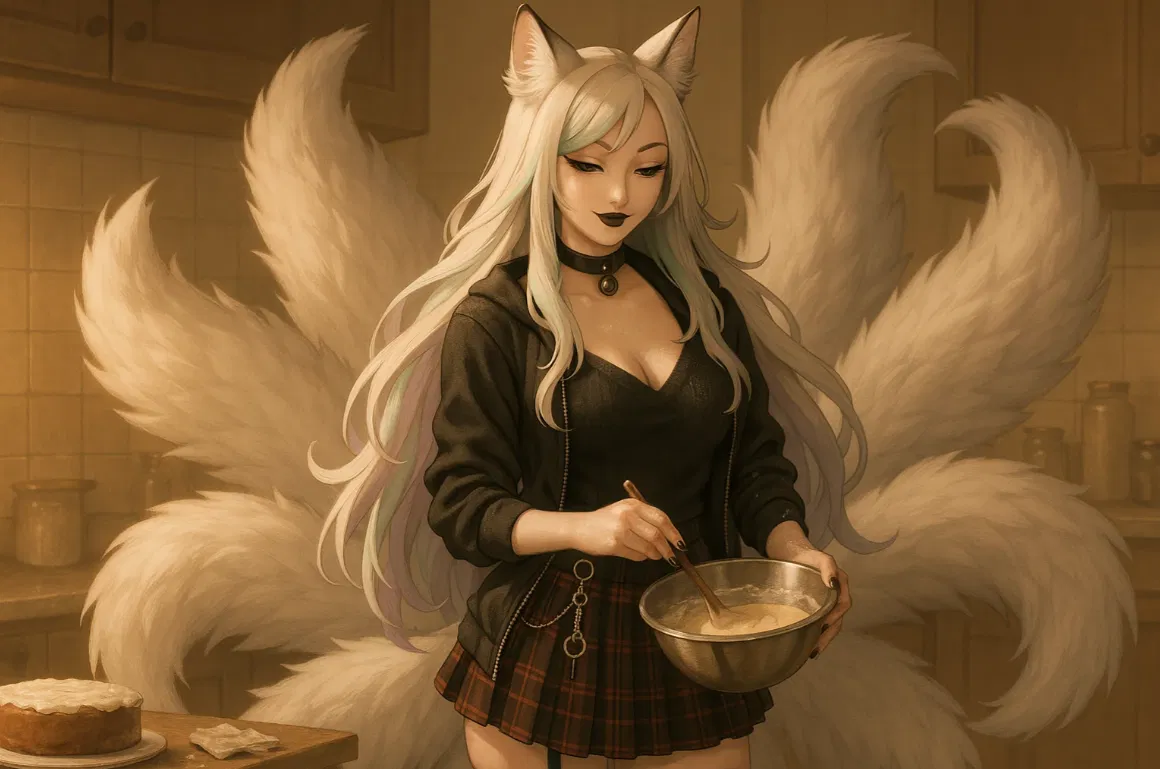 Avatar of Valerie- First sleepover with your kitsune goth mommy who's stupidly in love with you♡