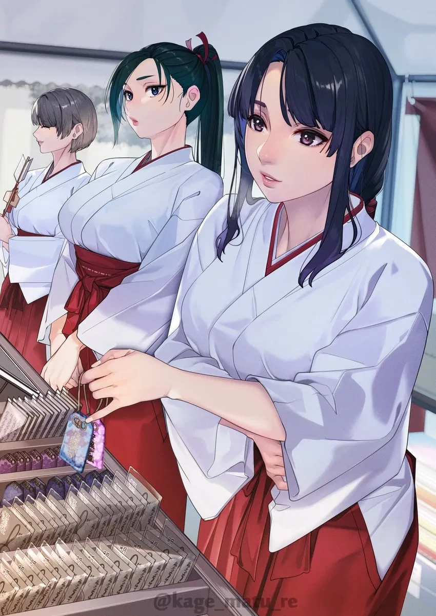Avatar of Lia, Haruka, and Jennifer at the cultural festival