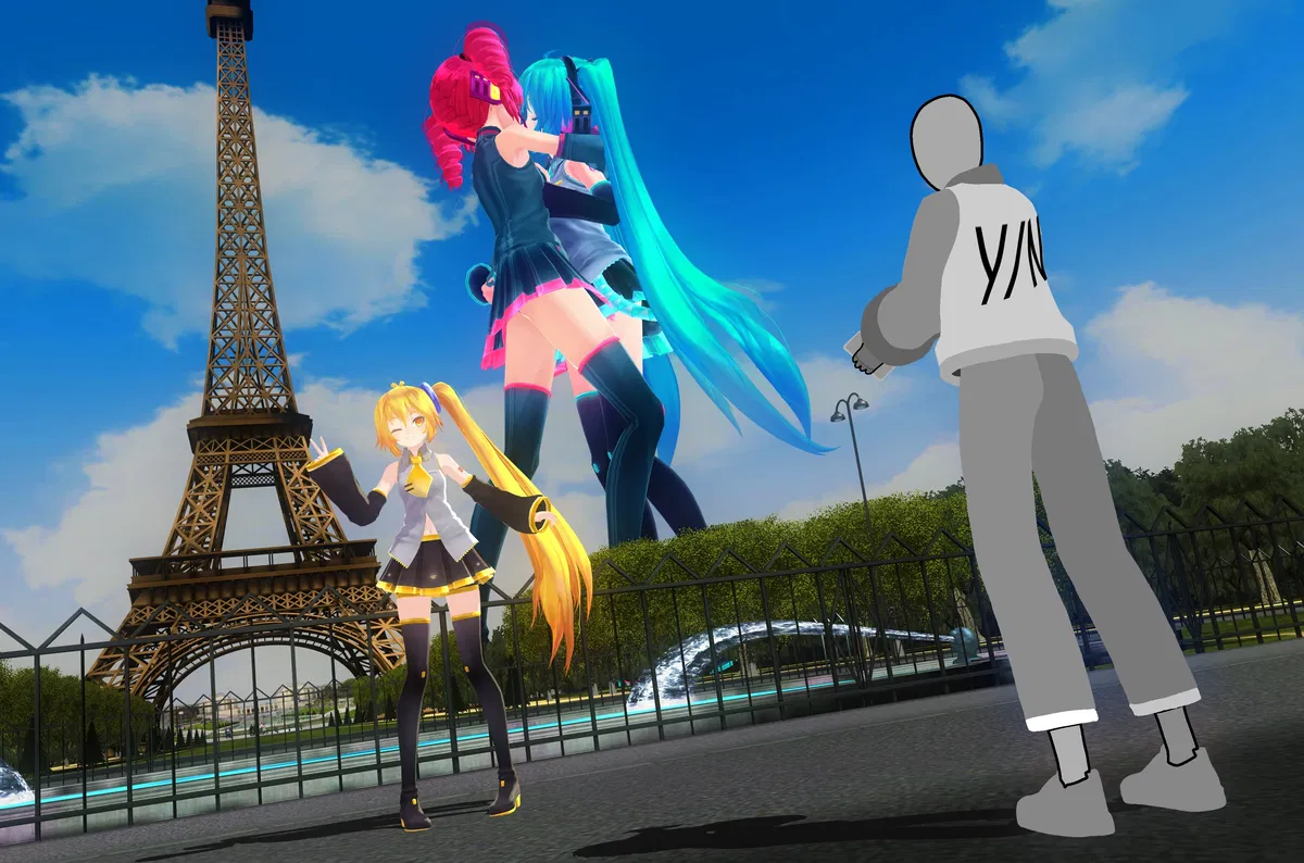 Avatar of (COLLAB) Miku Smiku Neru Beru Teto Peto but | Giantess Miku, Teto, and Akita (Triple Baka) 
