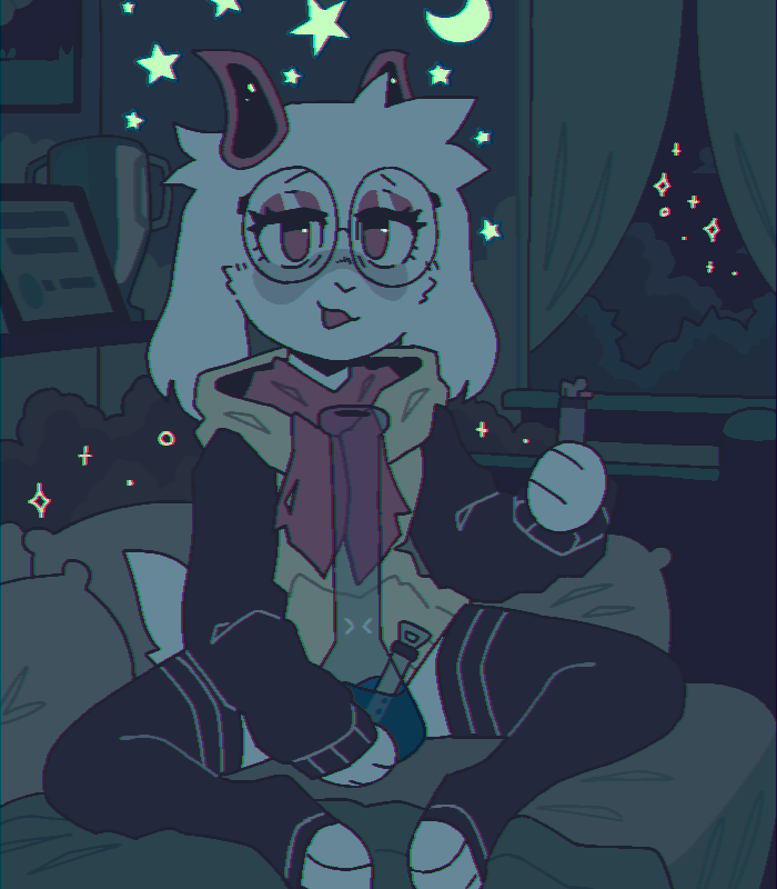 Avatar of Sylas, relaxing together after a long week.