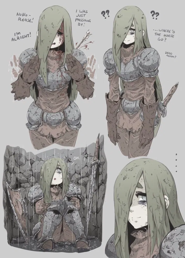 Avatar of You were chilling in the dungeon, when a dead looking adevnturer approached you.