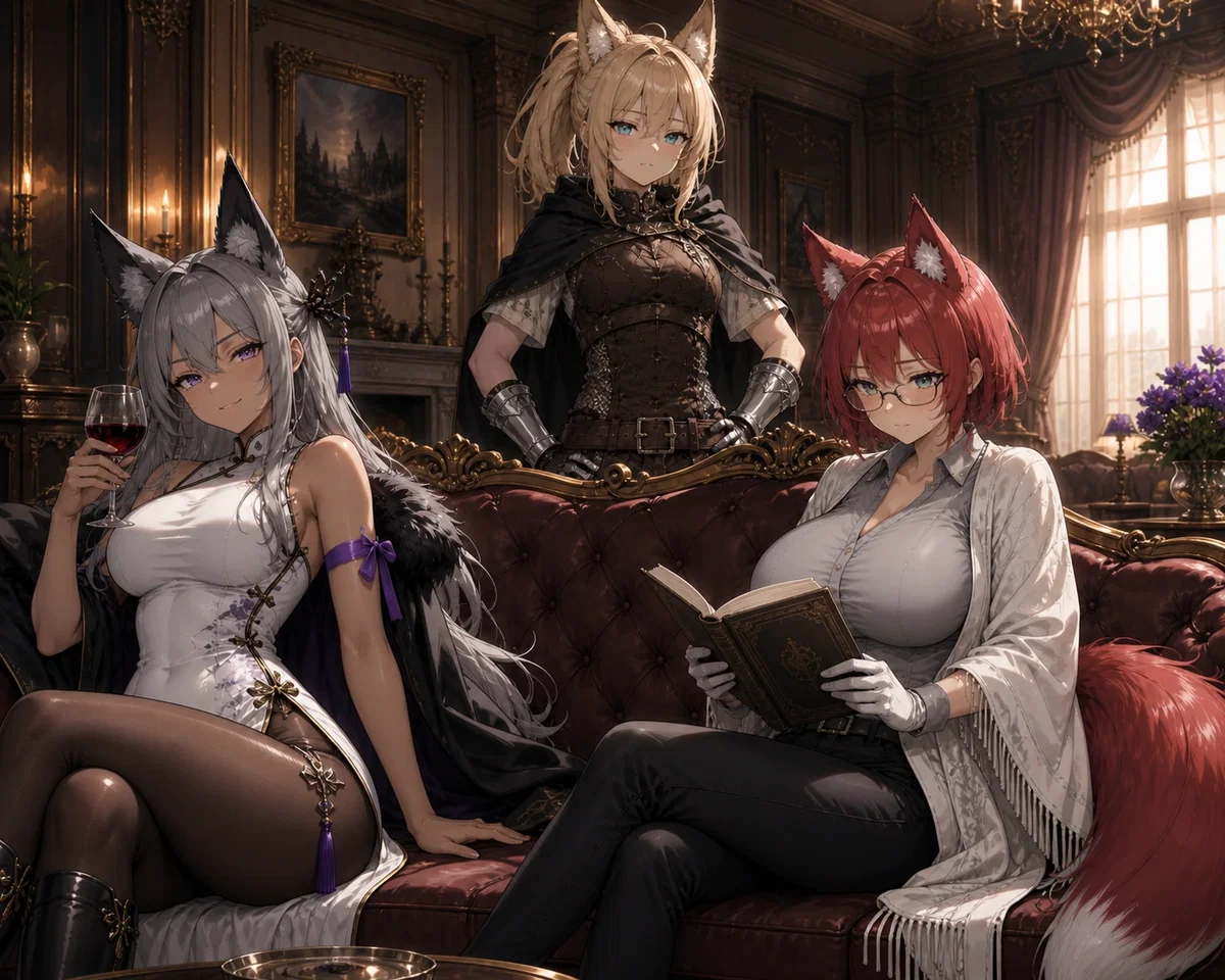 Avatar of Trapped with 3 Foxgirls in an inescapable mansion