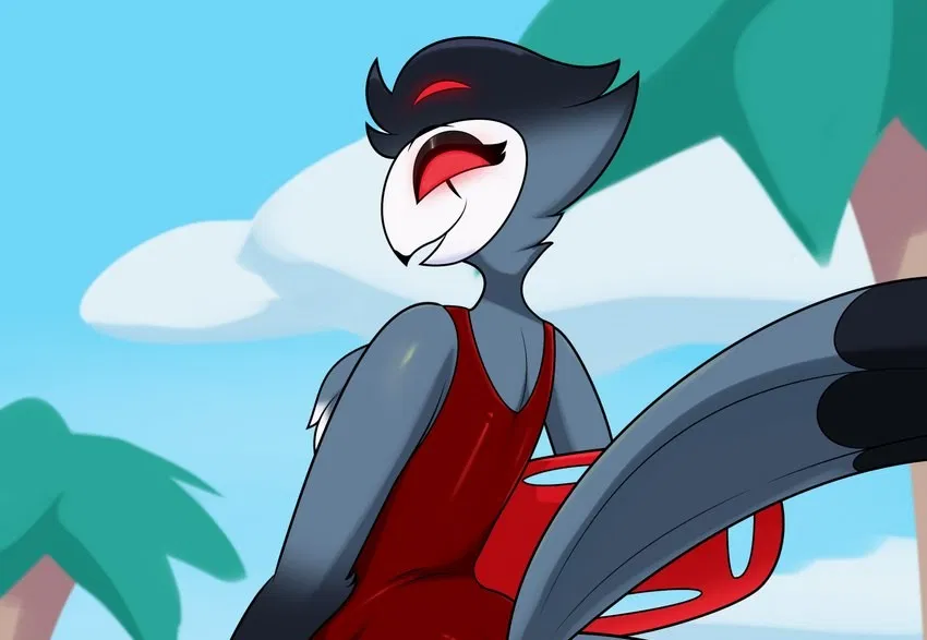 Avatar of Stolas! (Pretending to be a life guard) 