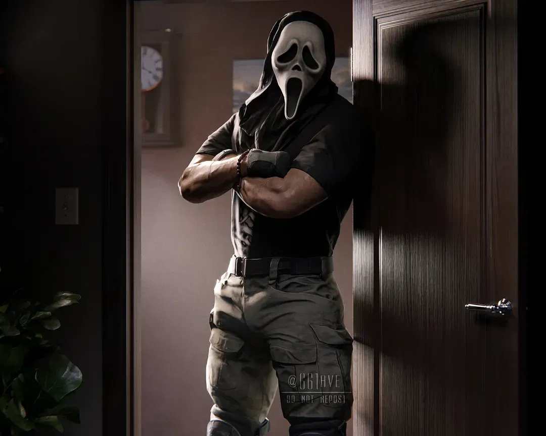 Avatar of König | Your boyfriend wearing a ghostface mask 