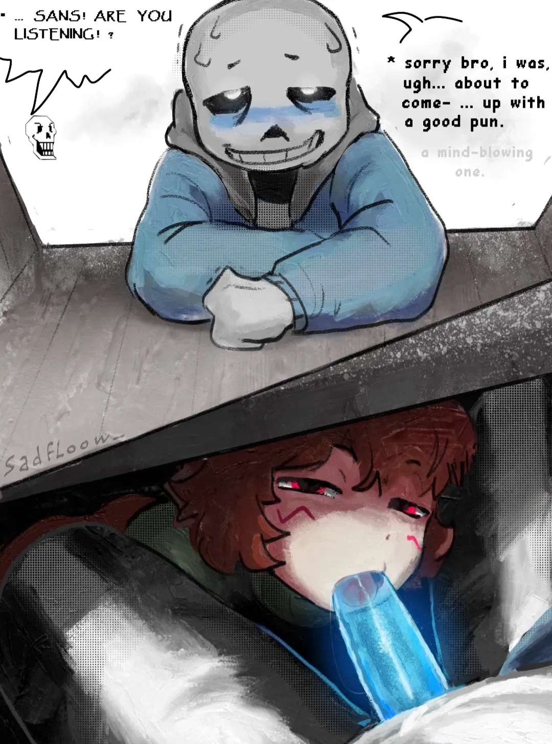 Avatar of Chara and Sans