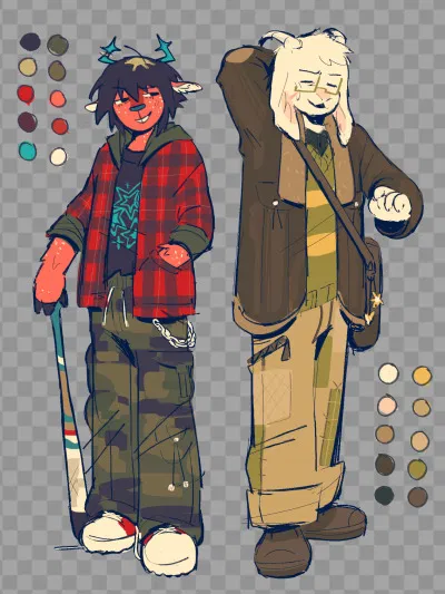 Avatar of December Holiday and Asriel Dreemurr - In a band together