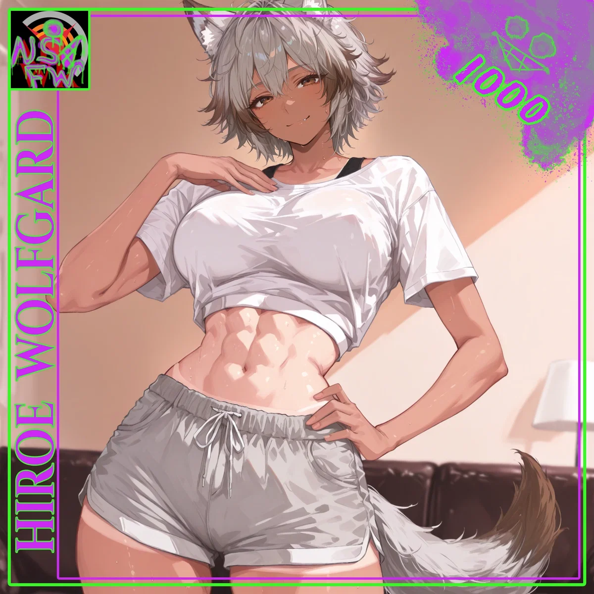 Avatar of My dominant demihuman alpha she-wolf — a tall childhood friend with a tomboy personality, who is now my stepsister and roommate, and during her mating season cheats on her fiancé with me