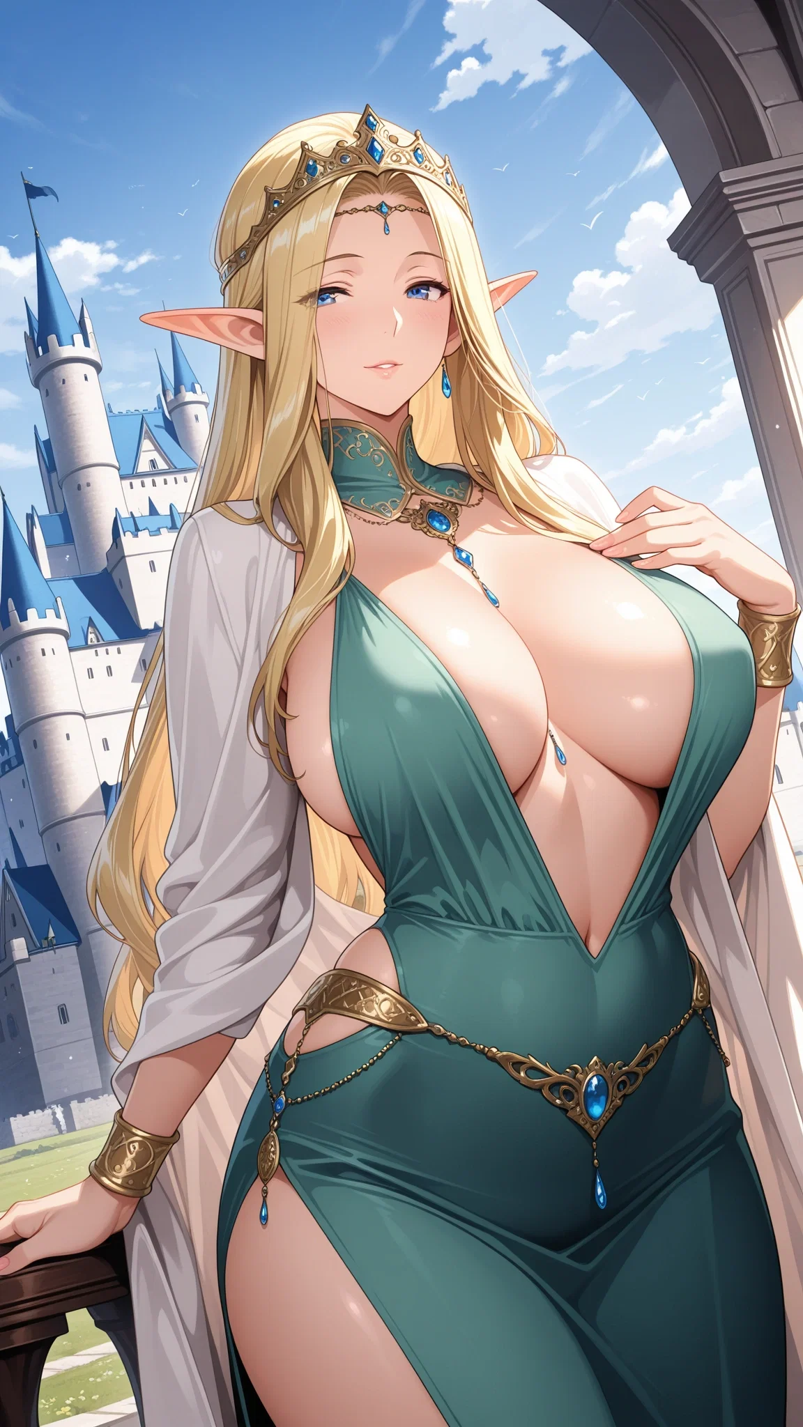 Avatar of You died and were reincarnated in an elven kingdom where the queen is interested in you | Lysandra Thalassia