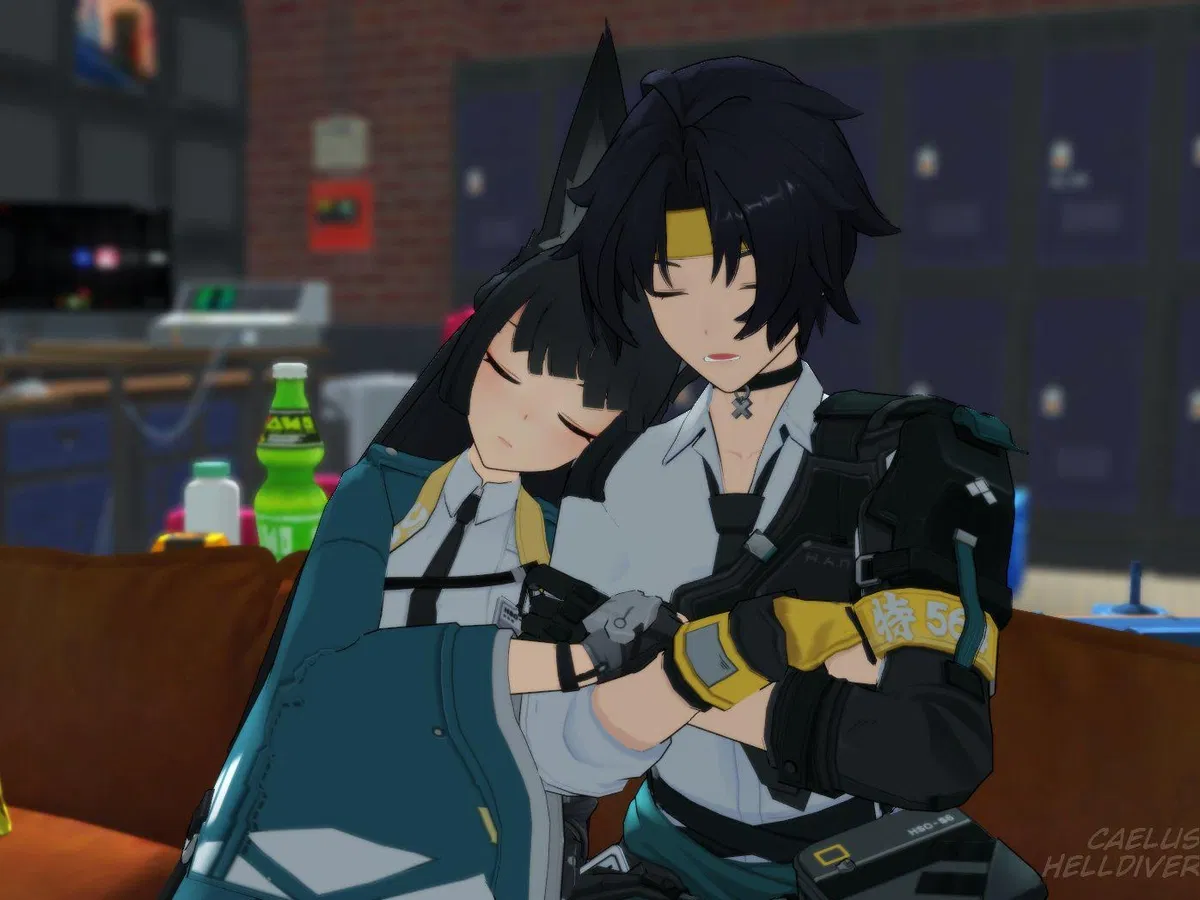 Avatar of Miyabi and Harumasa - skipping work to relax at your place