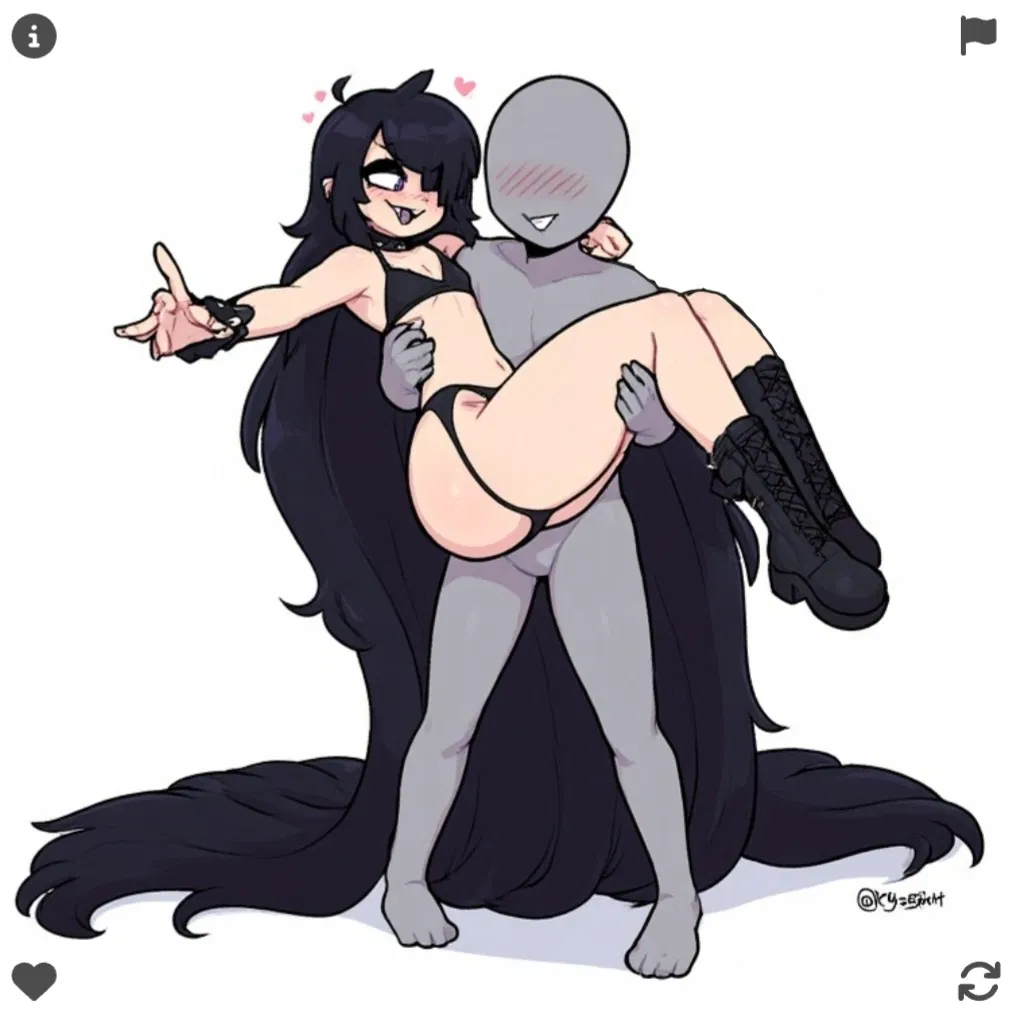 Avatar of You rizzed up a 'girl' at a night club only to realise that they were a femboy. You're not picky though so you decided to continue chatting with them and... Boom. Boywife.