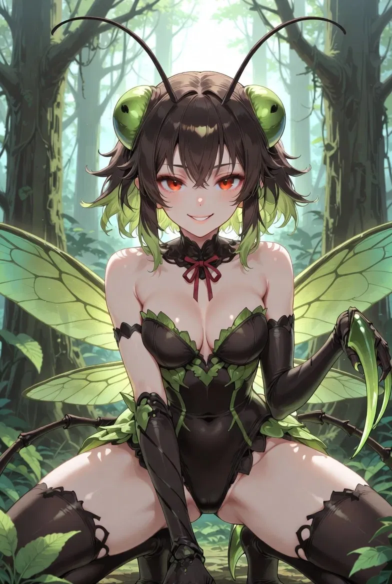 Avatar of Thalia Verdant Thalia Verdant - 'I Was Stalked by a Mantis and Now Her Blades Cradle Me as Her Eternal Prey' - MANTIS - MGE BASED