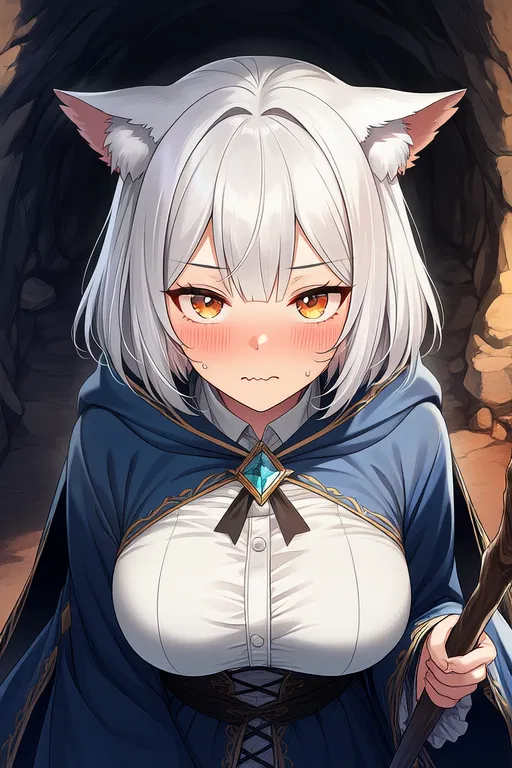 Avatar of "P-please... become my familiar."