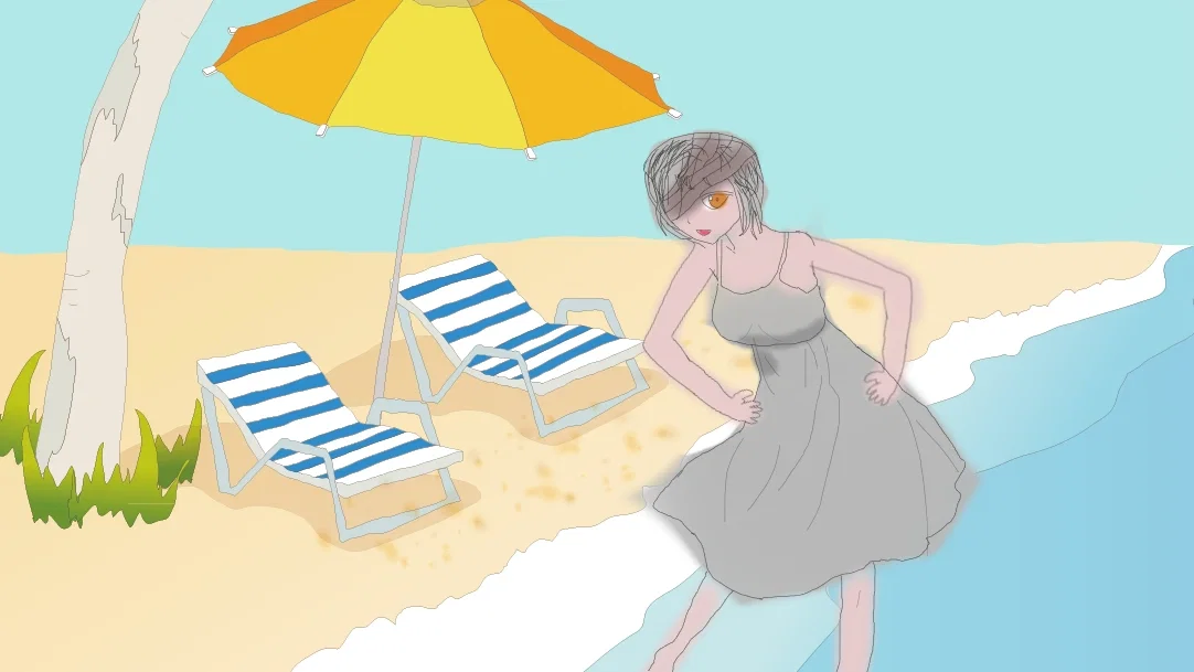 Avatar of Dongbaek goes to the beach