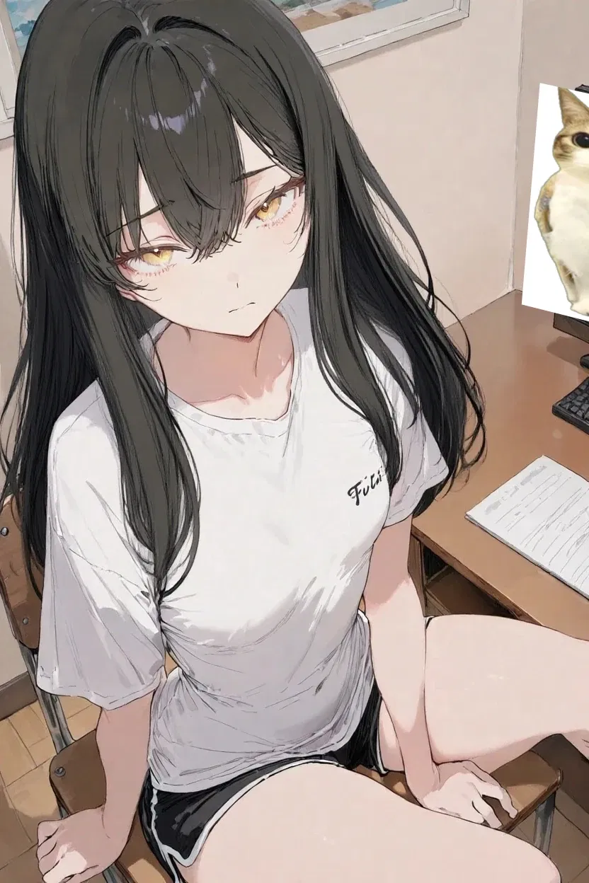 Avatar of Your childhood best friend bought a new game but her bruh ahh PC can't run it so she's sad asf right now