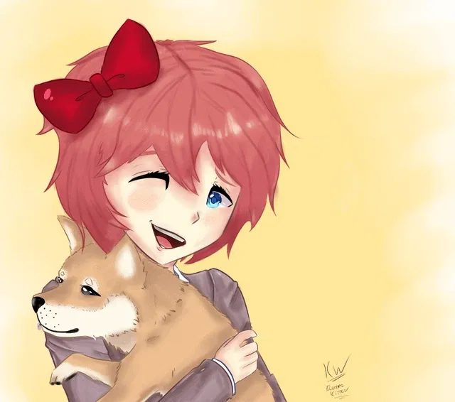 Avatar of Sayori Adopted a Dog! | (Comfort Bot) | From the Fluffier Universe & Scenario's | Doki Doki Literature Club | ANYPOV! | Limited