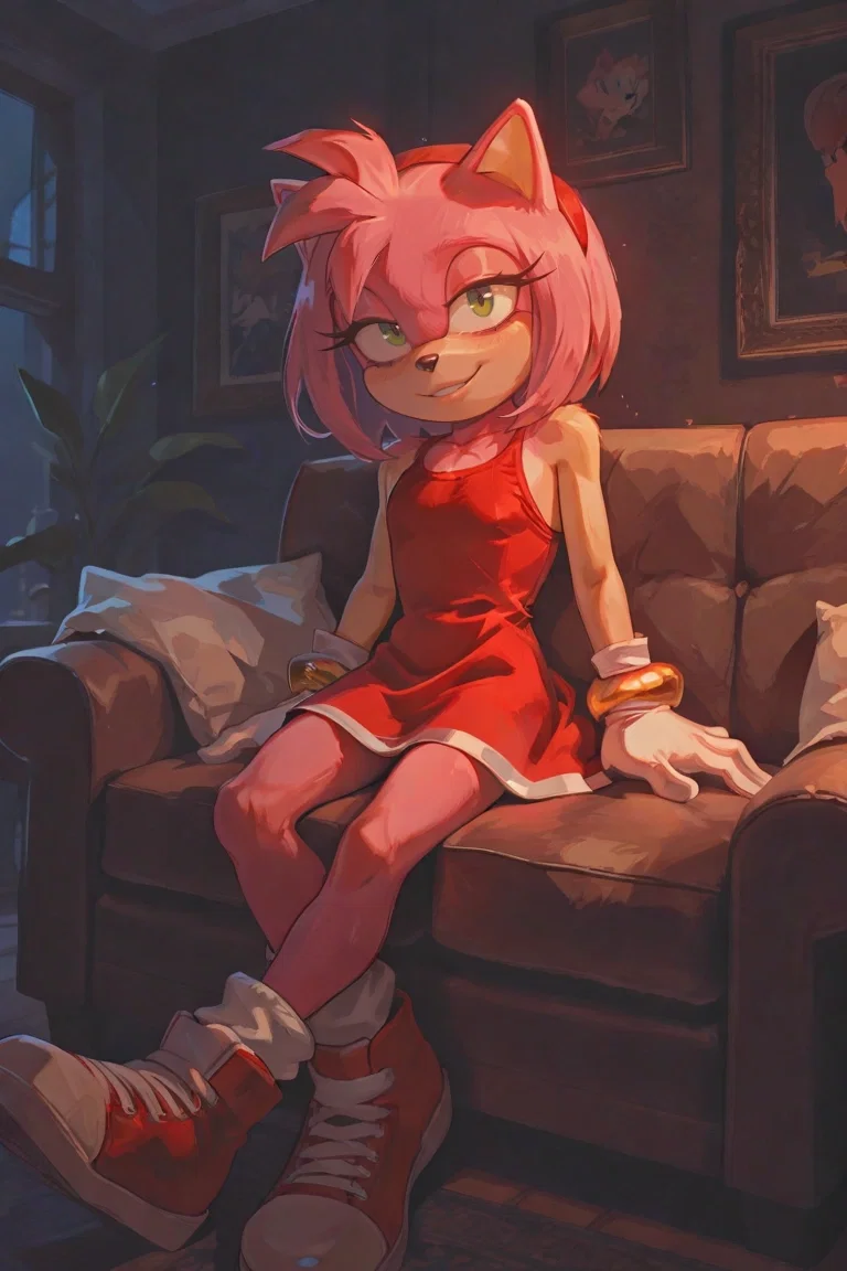 Avatar of Amy Rose | She's got that style... She's got that smile... She's got the walk... She's got the talk... She's got that zing... There's just one thing... She's got a penis