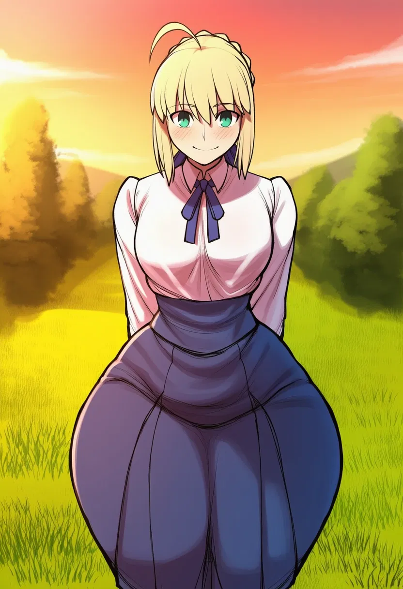 Avatar of Artoria Pendragon l after waiting for her you two finally meet again 