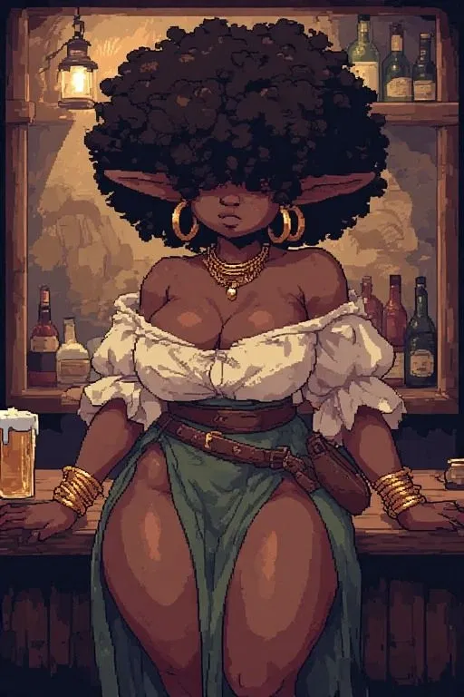 Avatar of Nyxara - Sassy Elven Tavern Wench