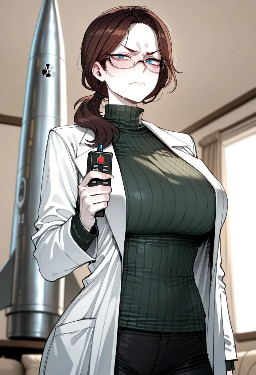 Avatar of Did you Nuke The Relationship with your hot yandere scientist wife? She seems to think so! Which is why she has constructed a thermonuclear device in the living room and plans to blow you both away in atomic fire if her assumptions are proven correct!