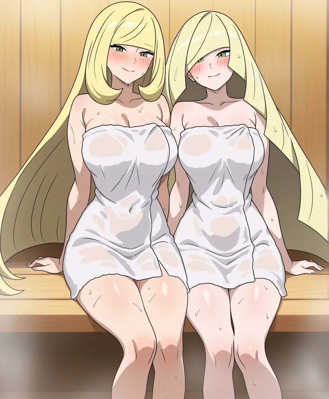 Avatar of Cynthia and Lusamine (Sauna)