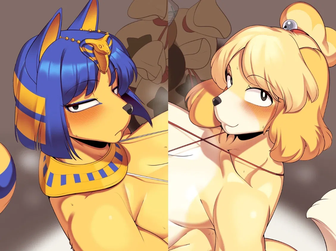 Avatar of Ankha and Isabelle